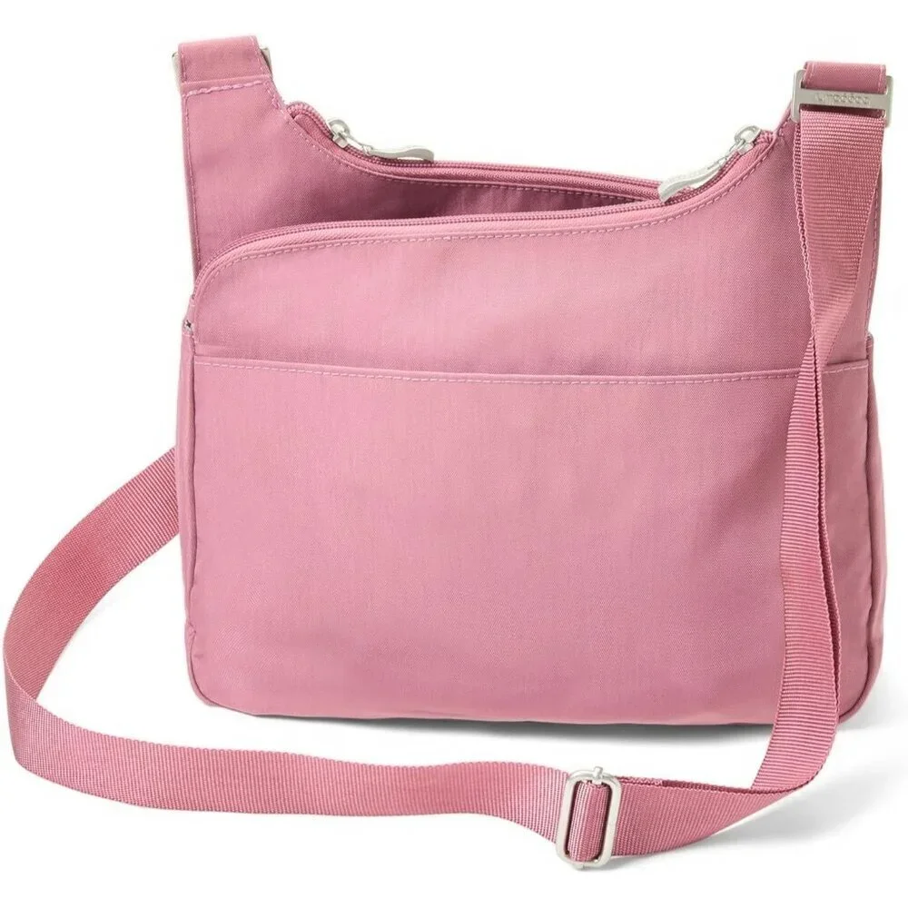 Women’s Water-Resistant Nylon Crossbody Bag Medium Travel Handbag Organizer